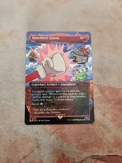 Knuckles's Gloves-The Reaver Cleaver Rainbow Foil Secret Lair MTG NM - Image 1