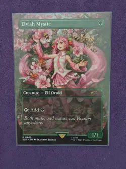 Secret Lair Hatsune Miku Elvish Mystic Non Foil Borderless MTG - Image 1