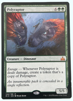 Polyraptor, Rivals of Ixalan, NM Near Mint, Magic the Gathering MTG - Image 1
