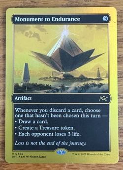 MTG Aetherdrift, Monument to Endurance - First Place Foil - Image 1