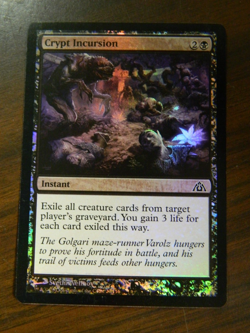 MTG Dragons Maze Foil Common Crypt Incursion Excellent - NM - Image 1