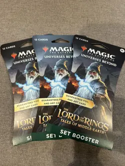 3x LOTR Lord Of The Rings Magic: The Gathering Set Booster Packs - Image 1
