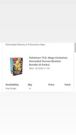 Presale: Pokemon TCG: Mega Evolution-Ascended Heroes Booster Bundle (LOT OF 4) - Image 2