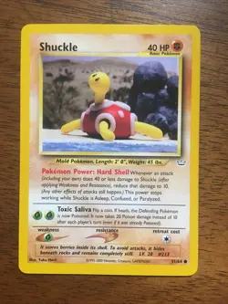 Shuckle 51/64 Neo Revelation - Common Pokemon Card - NM/LP - Image 1