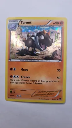 Pokemon TCG Tyrunt 61/111 Holo Uncommon XY Furious Fists - Image 1