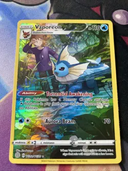 Vaporeon - TG02/TG30 - Pokemon Brilliant Stars Sword & Shield Holo Rare Card NM - Image 1