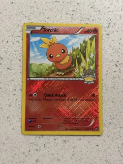 Torchic 12/111 STAFF City Championships Promo Holo Furious Fists Pokemon Card LP - Image 1
