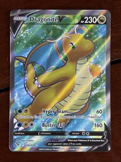 Pokemon Go Dragonite V 076/078 Full Art Holo Rare - Image 1