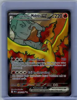 Pokemon TCG Pokemon Team Rocket's Moltres Ex Moltres Ultra Rare Holo - Image 1