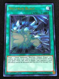 YUGIOH NEUTRON BLAST DPRP-EN008 1ST ULTRA (NM) - Image 1