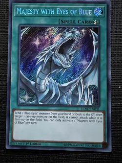 Yu-Gi-Oh! TCG Majesty With Eyes Of Blue LCKC-EN031 1st Edition Secret Rare NM - Image 1