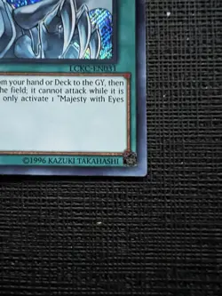 Yu-Gi-Oh! TCG Majesty With Eyes Of Blue LCKC-EN031 1st Edition Secret Rare NM - Image 4