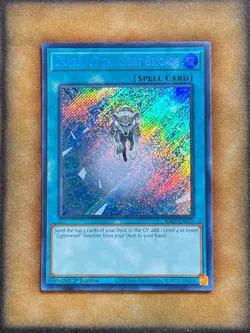 Yugioh Charge of the Light Brigade RA02-EN055 Secret Rare 1st Ed NM - Image 1
