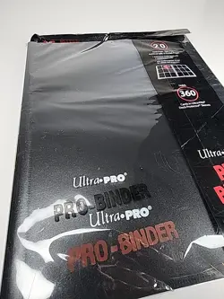 5 - 9 Pocket Pro-Binder - Black Ultra Pro Holds 360 cards PVC Card Binder - Image 2