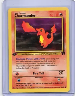 Pokemon Card - Charmander - 50/82 - Team Rocket 1st Edition - 2000 - Image 1