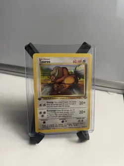 Tauros Pokemon Card Stomp Rampage Attack HP 60 1st edition 47/64 - Image 1