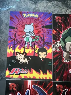 Pokemon Rocket Team Card Database Red Holo Box Hit Complete Set - Image 2