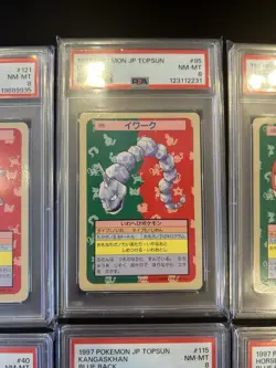 PSA 8 POKEMON CARD Japanese Topsun Blue Back 10 CARD SET 1997 - Image 5