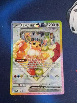 Pokemon TCG Eevee EX 174 Prismatic Evolutions Black Star Promo Card - Image 1