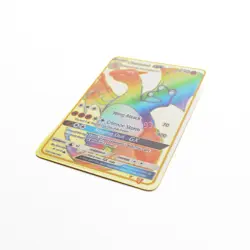 Charizard GX Rainbow Pokemon Gold Metal Card Collectible Gift Display - Image 2