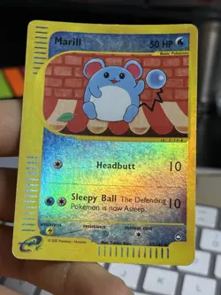 Marill 53/147 2002 Reverse Holo Pokemon Card TCG - Image 3