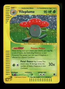 Vileplume 31/165 Expedition 2002 Holo Rare Pokemon Card TCG - Image 1