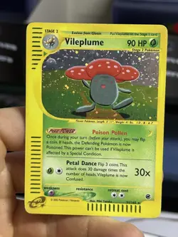Vileplume 31/165 Expedition 2002 Holo Rare Pokemon Card TCG - Image 3