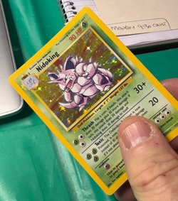 Nidoking 11/102 Base Set Holo Rare Pokemon TCG - MP/HP Card - Image 4