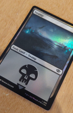 Foil Swamp (266) Basic Land Lord of the Rings Magic the Gathering card - Image 1