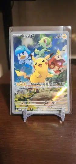 027 Paldea Evolved Pikachu Promo Card - Image 1