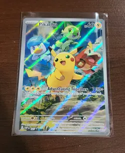 027 Paldea Evolved Pikachu Promo Card - Image 2