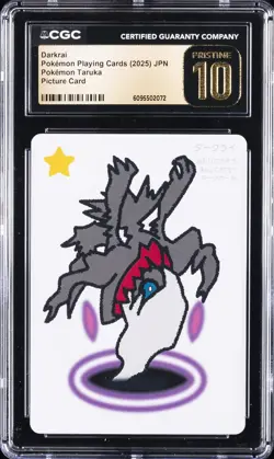 2025 POKEMON PLAYING CARDS JAPANESE DARKARI CGC 10 PRISTINE - Image 1