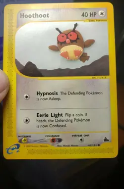 Pokemon Card Skyridge Hoothoot 65/144. E-Series E reader Non Holo - Image 1