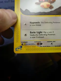 Pokemon Card Skyridge Hoothoot 65/144. E-Series E reader Non Holo - Image 4