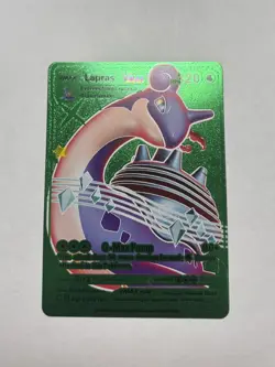 Lapras Vmax Green Foil TCG Display Card Fan Art 320HP NM - Image 1