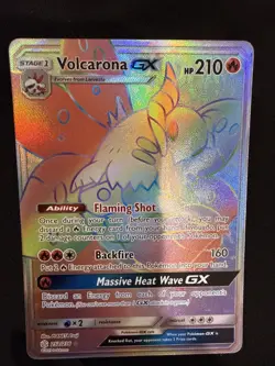 Pokemon TCG Volcarona GX Cosmic Eclipse Secret Rare Card 252/236 - Image 3