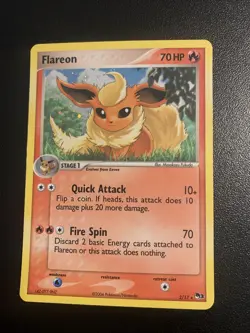 Flareon 2/17 Pop Series 3 Holo Pokemon Card LP/MP Condition - Image 1