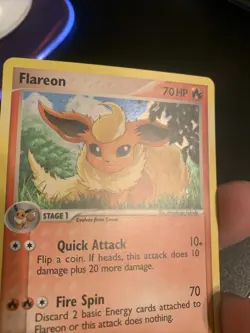Flareon 2/17 Pop Series 3 Holo Pokemon Card LP/MP Condition - Image 2
