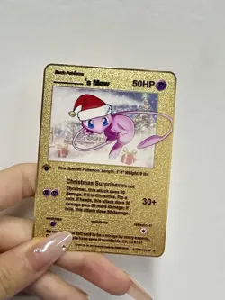 Basic Pokemon 's Mew 50HP Metal Card-Collectible Gift Display！ - Image 1