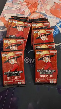 14x Packs OP13 Carrying On His Will Booster Packs - English One Piece Card Game - Image 1