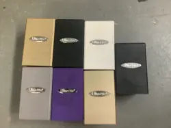 Lot Of 7 Ultra pro Satin cube deck boxes With Dice Mtg Commander Pokemon - Image 1