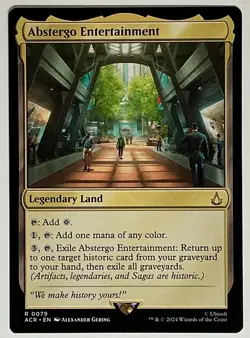 MTG Abstergo Entertainment Assassin's Creed ACR #79 Rare NM Legendary Land - Image 1