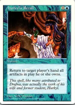 Hurkyl's Recall 5th Edition MTG LP - Image 1