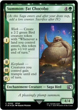 Summon: Fat Chocobo (Foil) - 0202 - Final Fantasy - MTG - NM/M - Image 1