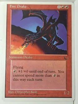 Fire Drake - Chronicles - Magic the Gathering MTG Nice! - Image 1