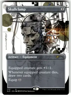 Skullclamp (Borderless) Secret Lair Drop MTG NM - Image 1