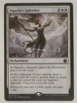 SIGARDA'S SPLENDOR Innistrad Midnight Hunt MTG Magic NM Rare - Image 1