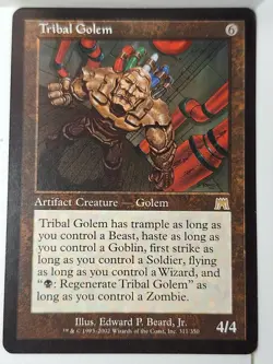 Tribal Golem - Onslaught - Magic the Gathering MTG Nice! - Image 1