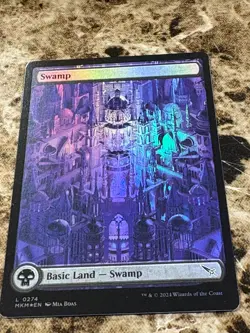 SWAMP #274 Magic MTG Murders at Karlov Manor Full Art Foil - Image 1
