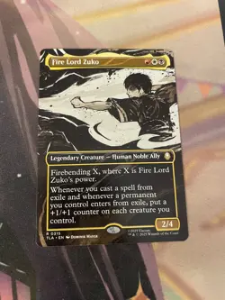 MTG - FIRE LORD ZUKO - RARE - BORDERLESS - NM - TLA - Image 1